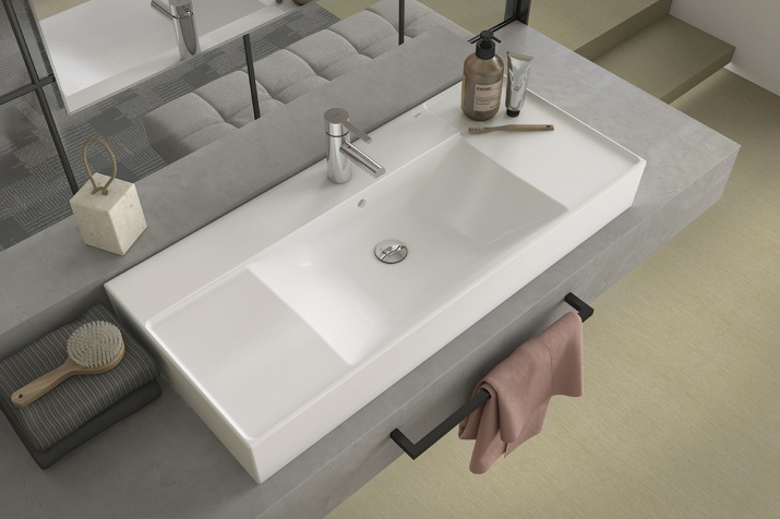 Lavabo de sobre-encimera 101x45 cm.