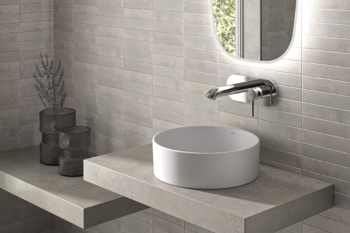 Hera Round. Lavabo  sobre-encimera Ø 38 cm.